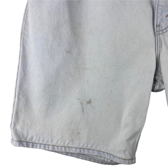 Levi's 550 Orange Tag Vintage Jean Shorts USA Men's Size 38 Stained - Picture 12 of 12